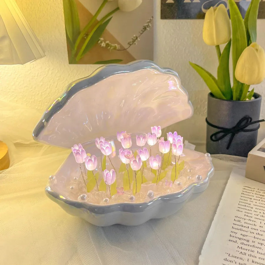 Simple Style Shell tulips ceramics Lighting Accessories