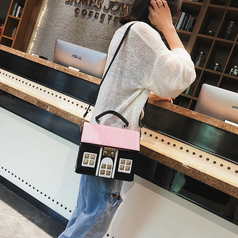 medium pu leather square bag shoulder bags