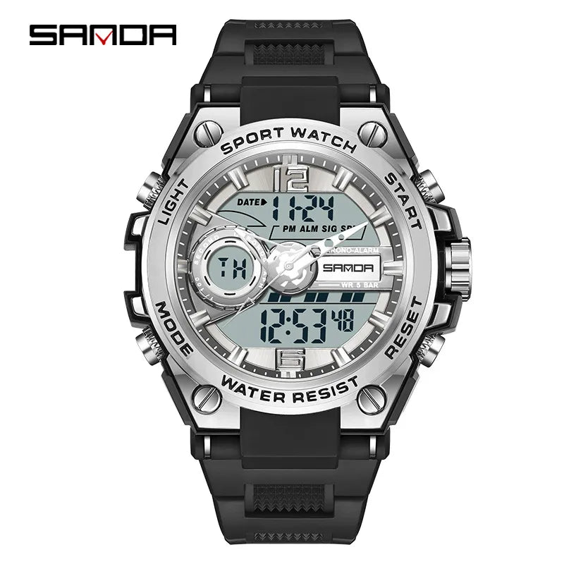 modern style solid color electronic men's watches