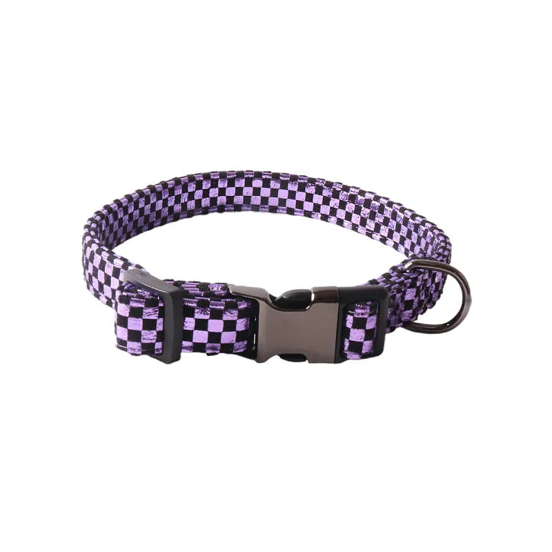 Simple Style Classic Style Polyester Color Block Pet Collar