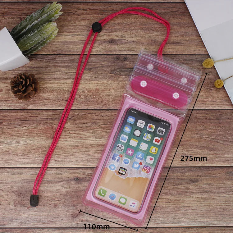 Casual Solid Color Tpu Waterproof Bag Swimming Accessories
