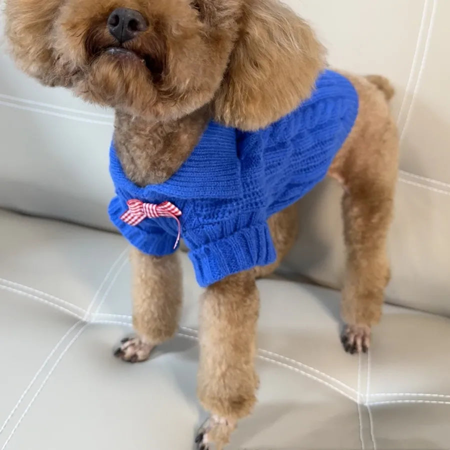 Simple Style Deer Plush Solid Color Pet Clothing