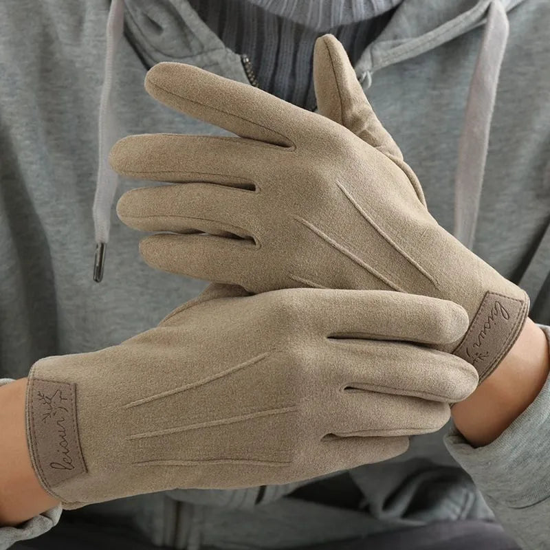 Men's Casual Retro Solid Color Gloves