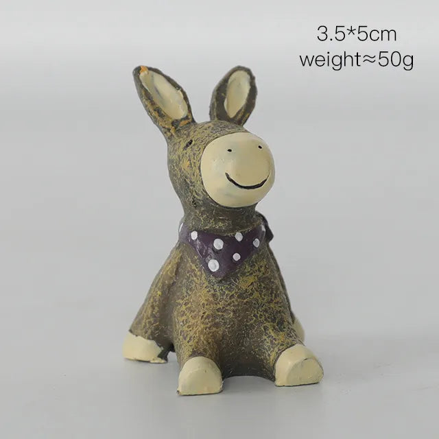 cute cartoon resin ornaments artificial decorations