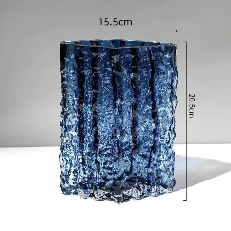 Simple Style Solid Color Glass Vase Artificial Decorations