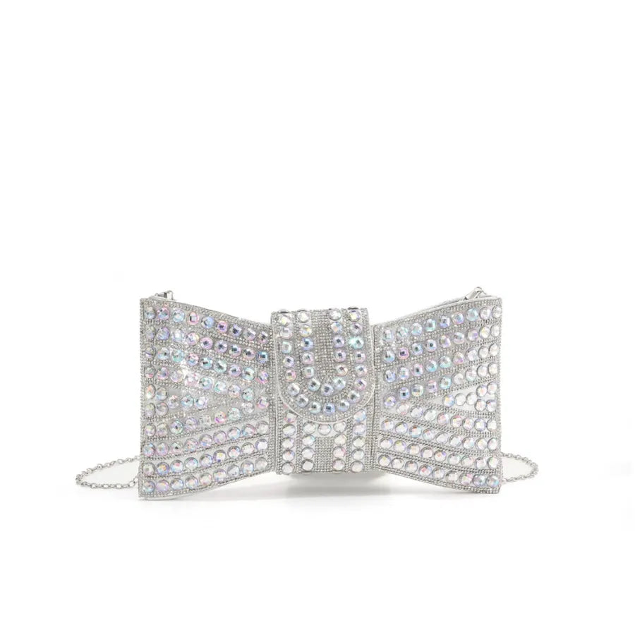 Glass Bow Knot Bow Type Evening Bags