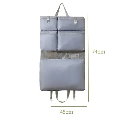 Vacation Classic Style Solid Color Diagonal cloth Storage Bag