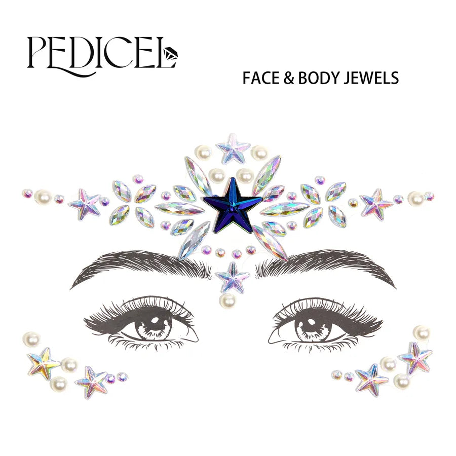 Multicolor Rhinestone Tattoos & Body Art 1 Piece
