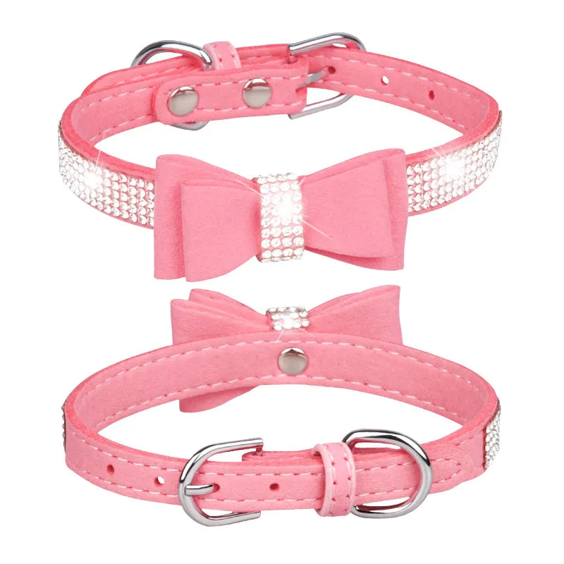 1 Piece All Seasons Simple Style Classic Style Microfiber Solid Color Pet Collar