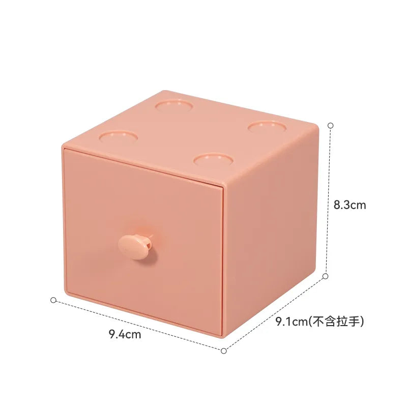 Solid Color PS Plastic Simple Style Storage Box