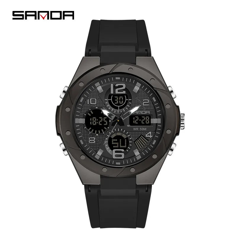 modern style solid color electronic men's watches