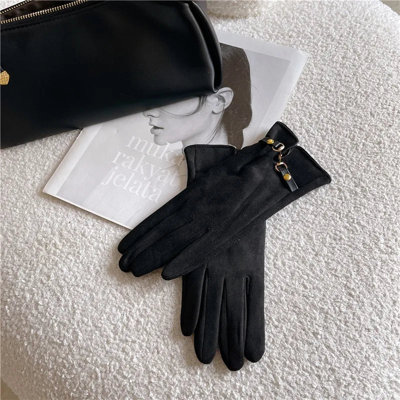 Women's Casual Elegant Simple Style Solid Color Gloves