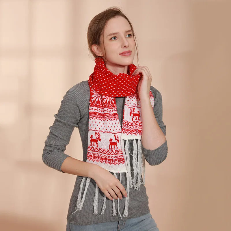 Women's Casual Elk Polyester Scarf