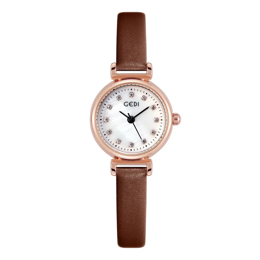 Simple Style Solid Color Buckle Quartz Watch Women's Watches