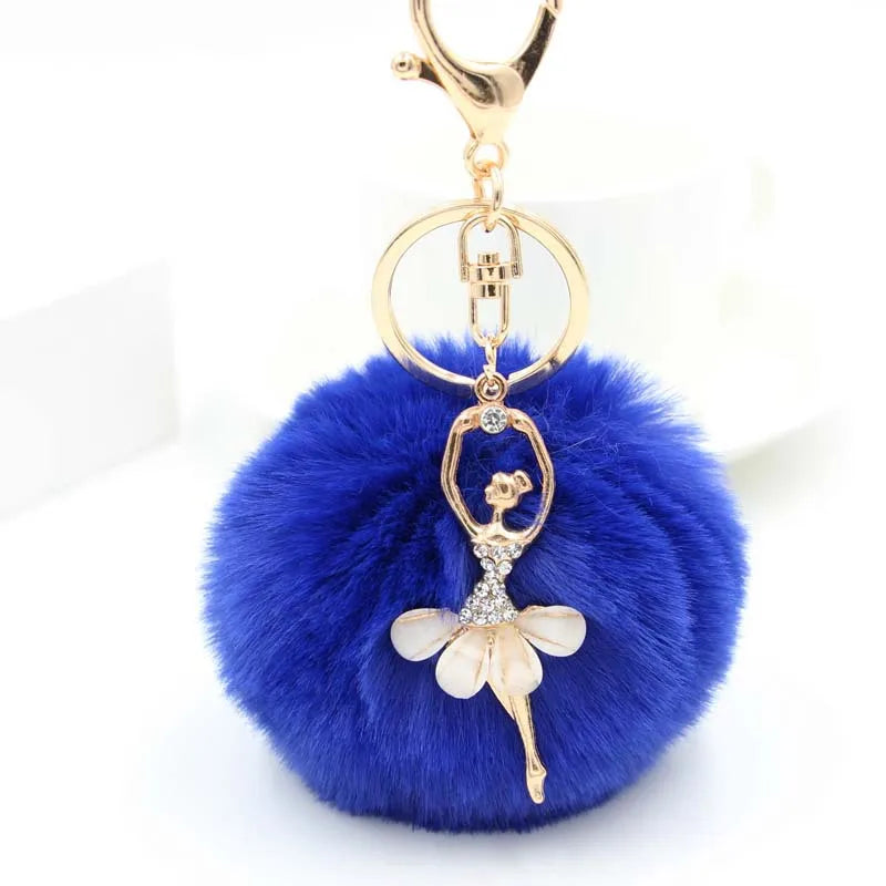 Basic Classic Style Human Plush Women's Bag Pendant Keychain