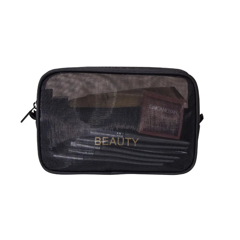 grid visual large multi-functional travel cosmetic storage bag