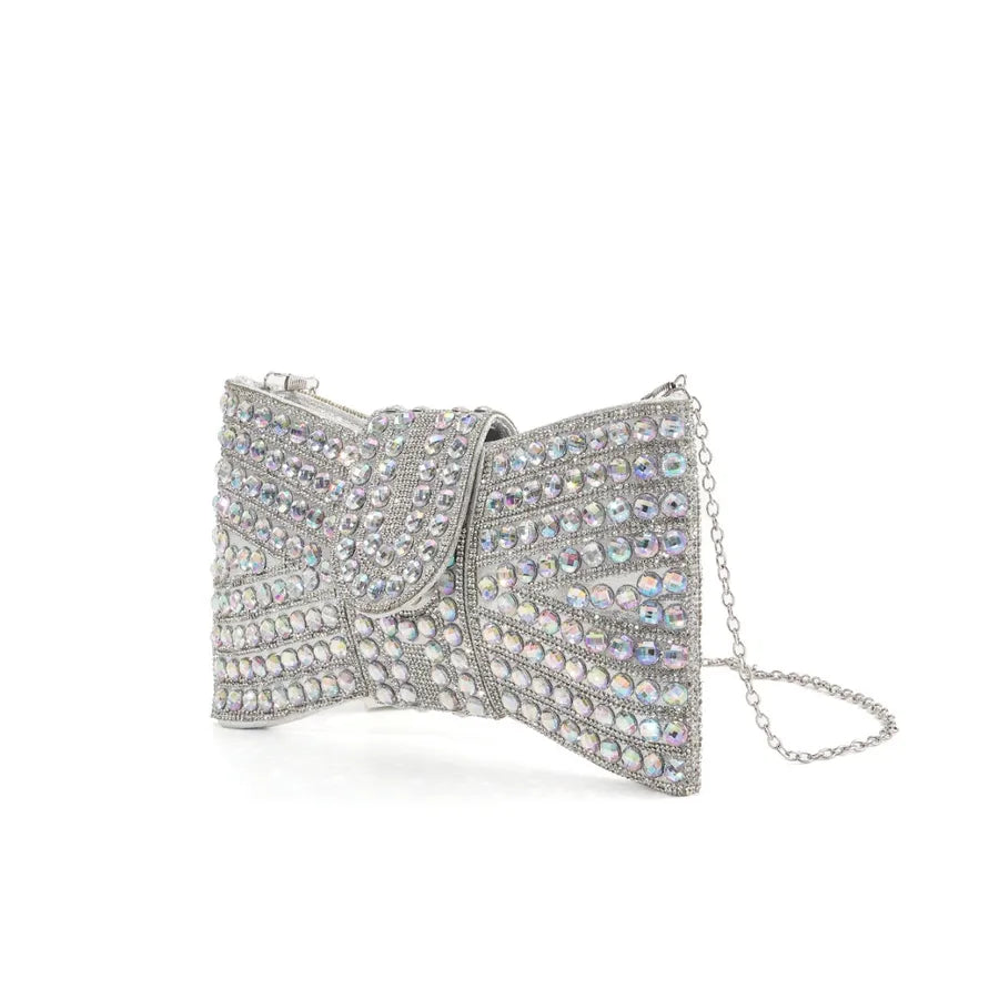Glass Bow Knot Bow Type Evening Bags