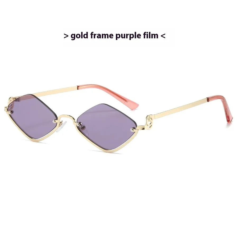Simple Style Classic Style Solid Color Ac Polygon Full Frame Women's Sunglasses