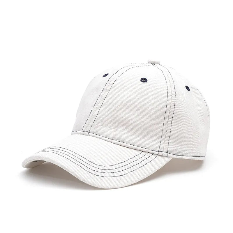 Unisex Casual Simple Style Solid Color Curved Eaves Baseball Cap