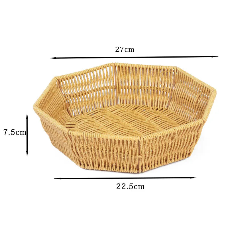 Simple Style Solid Color Storage Basket