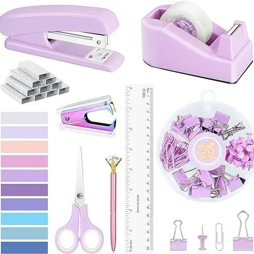 Solid Color Plastic Learning Simple Style Stationary Sets