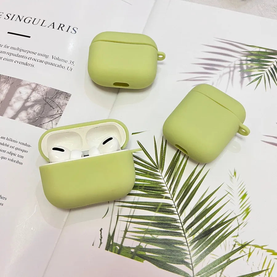 tpu Solid Color Simple Style Bluetooth earphone cover Phone Accessories