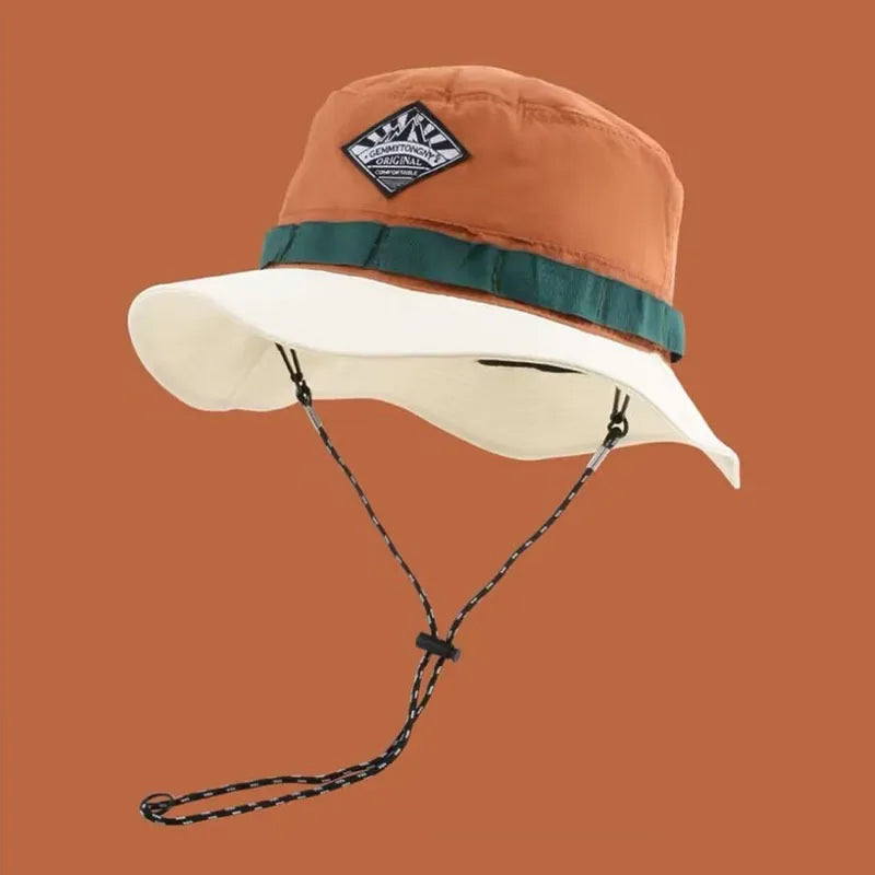 Women's Simple Style Classic Style Color Block Flat Eaves Bucket Hat