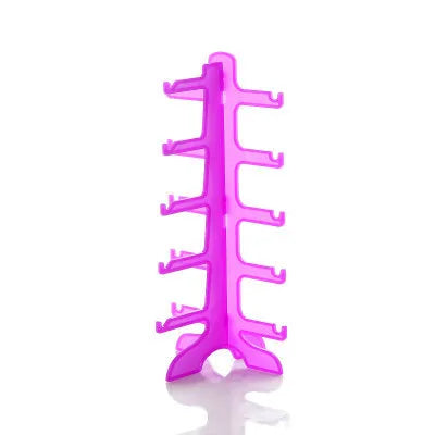 artistic solid color plastic jewelry display