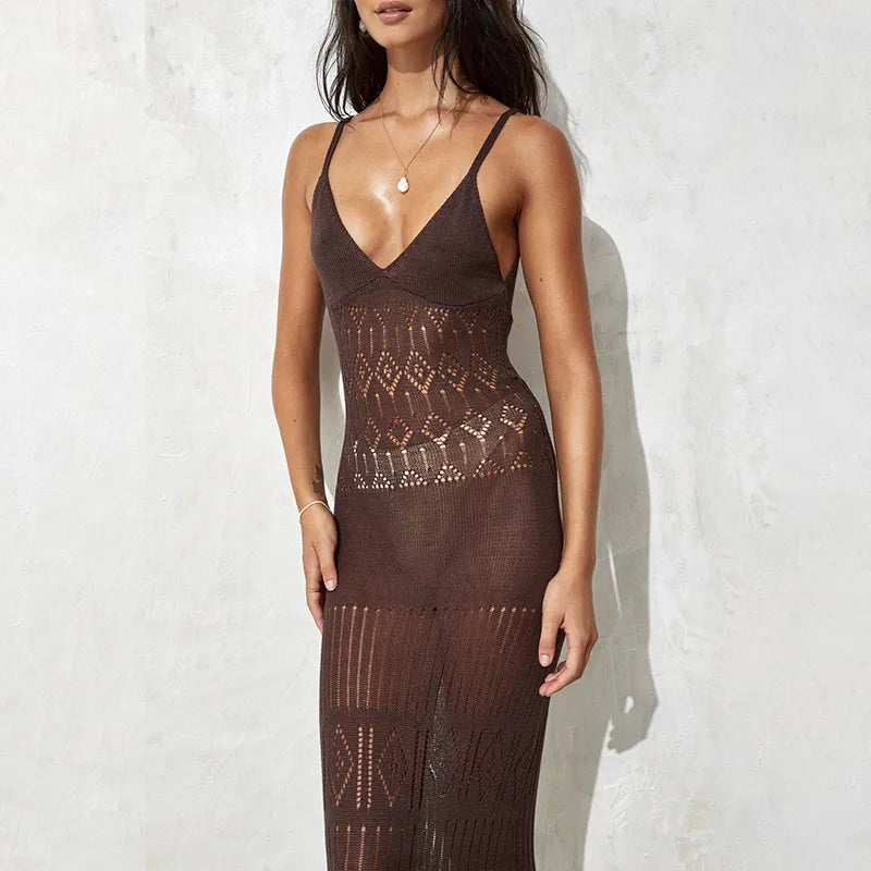 Women's Solid Color Beach Cover Ups