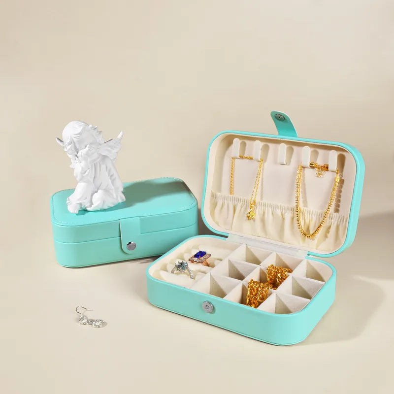 1 Piece Pu Leather Elegant Simple Style Daily Date Solid Color Jewelry Boxes