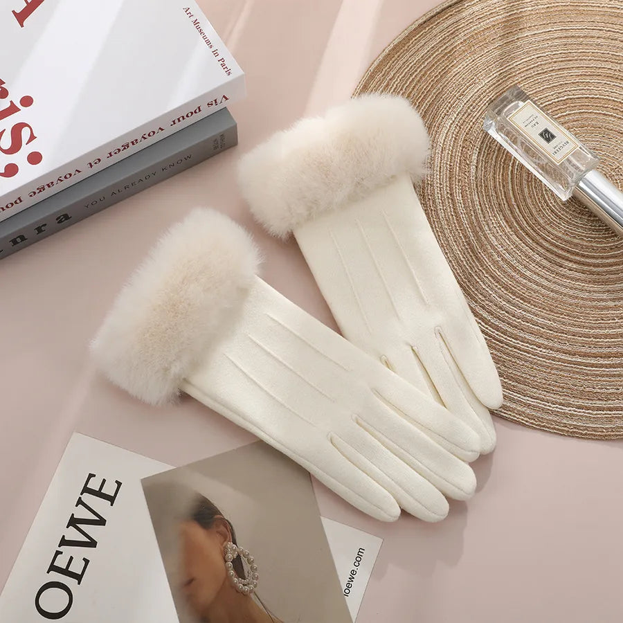 Women's Sweet Simple Style Solid Color Gloves