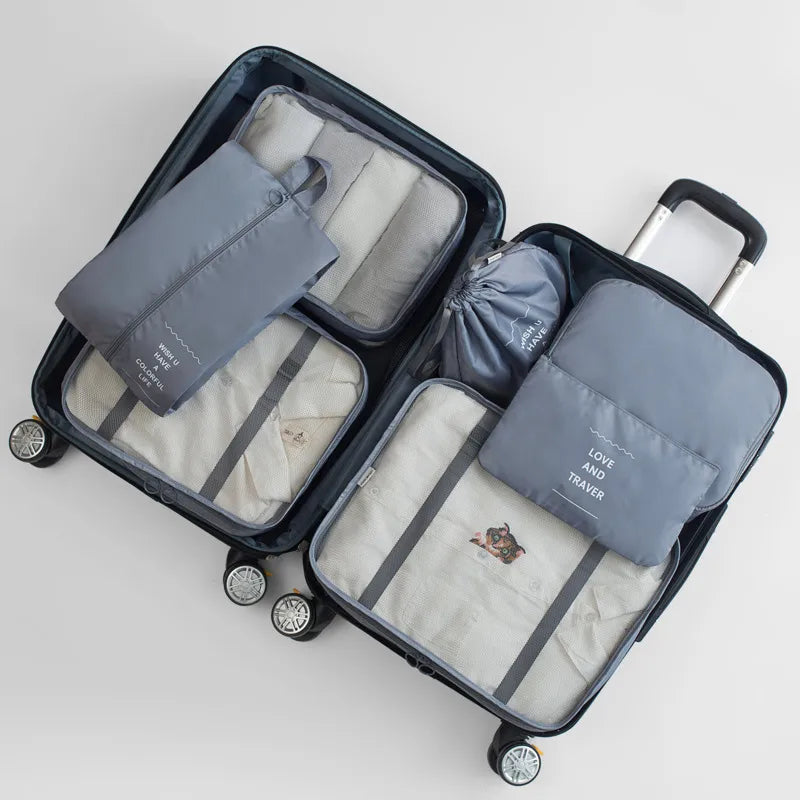 casual solid color cloth storage bag
