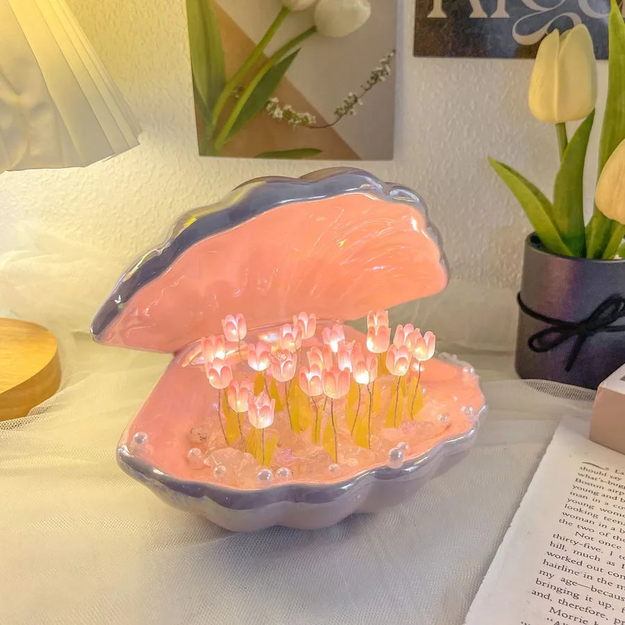 Simple Style Shell tulips ceramics Lighting Accessories