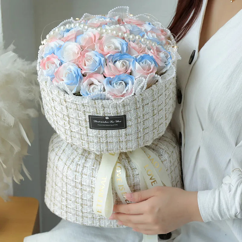 romantic flower soap flower date bouquet