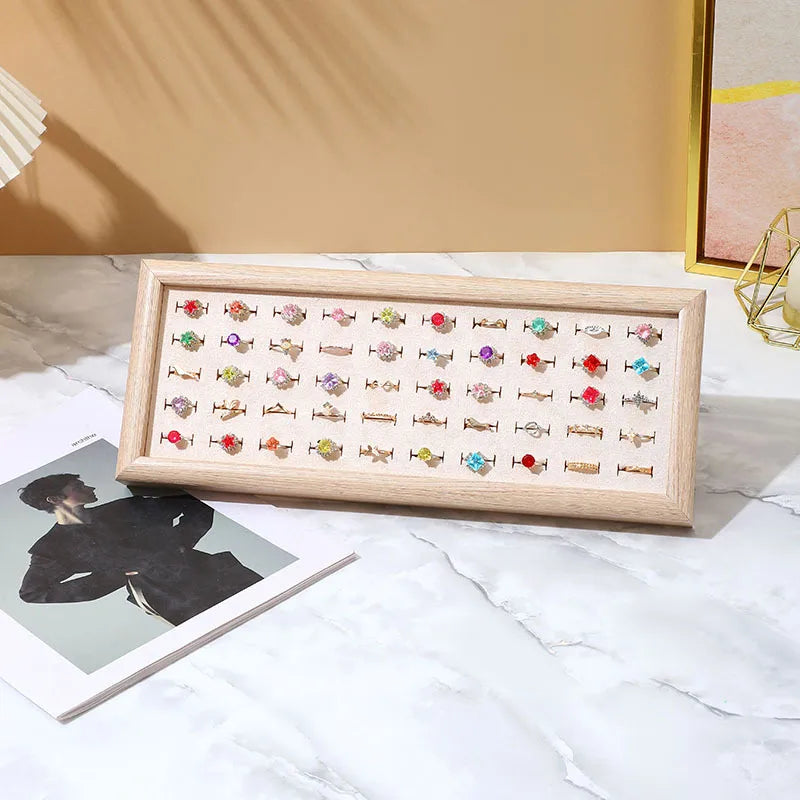 Simple Style Classic Style Solid Color Density plate Tree Pattern Paper Flannel Patchwork Jewelry Display Jewelry Rack