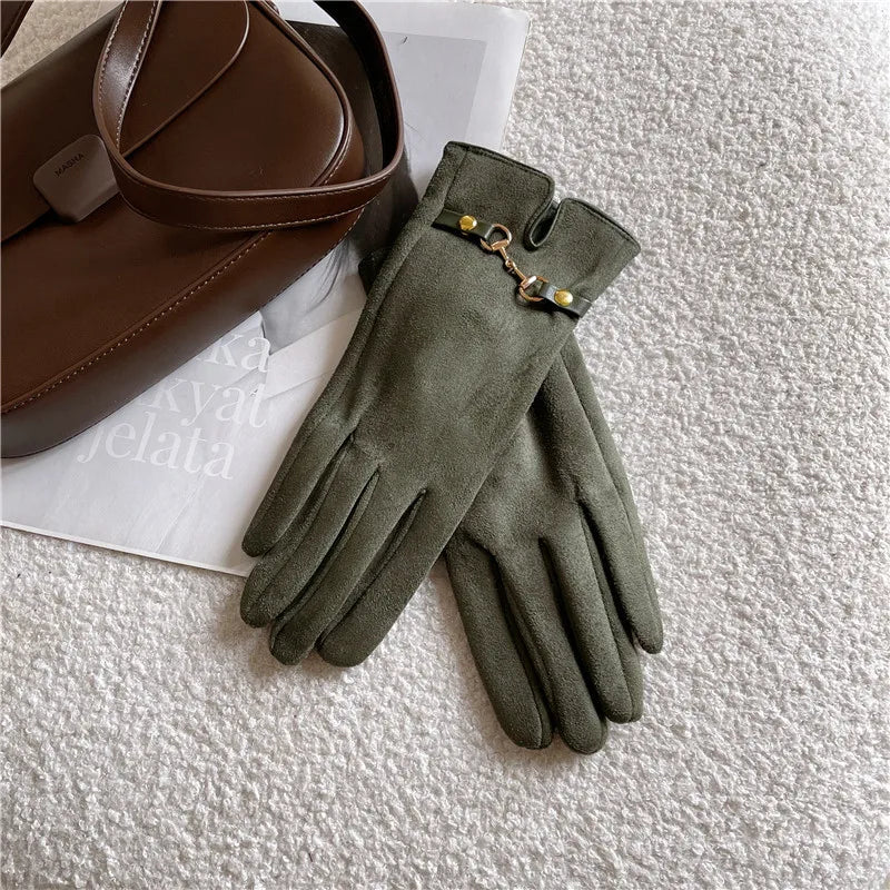 Women's Casual Elegant Simple Style Solid Color Gloves