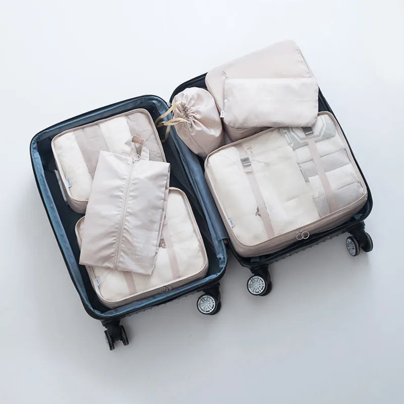 casual solid color cloth storage bag