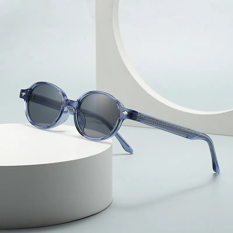 Simple Style Solid Color Pc Oval Frame Full Frame Women's Sunglasses
