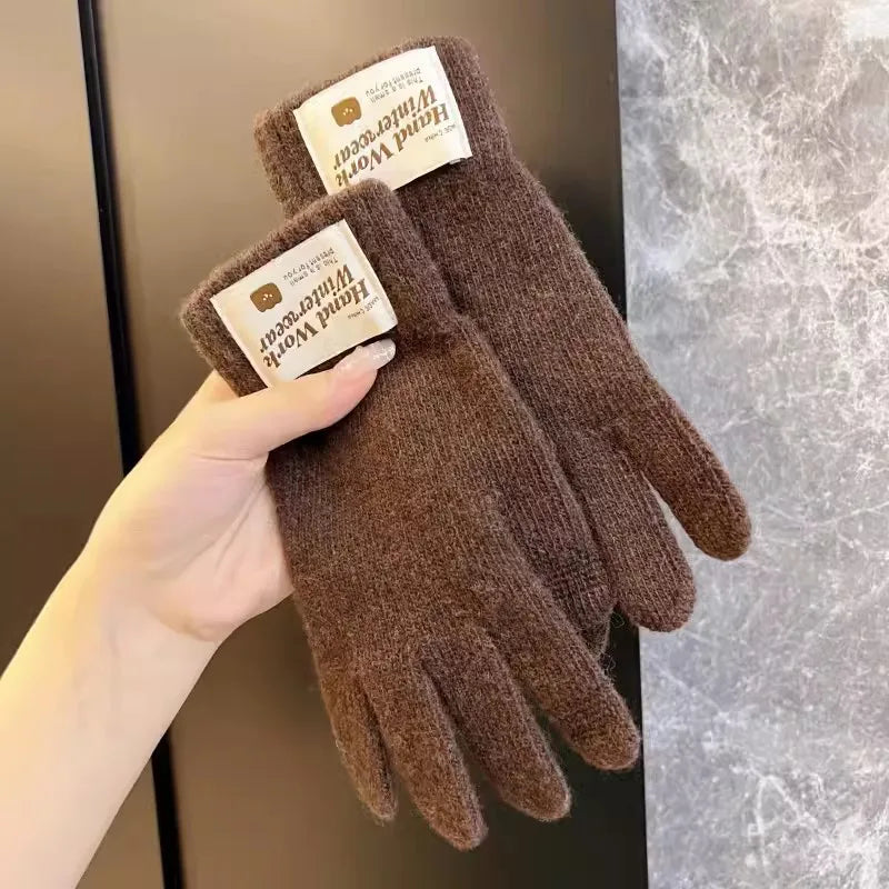 unisex simple style solid color gloves 1 set