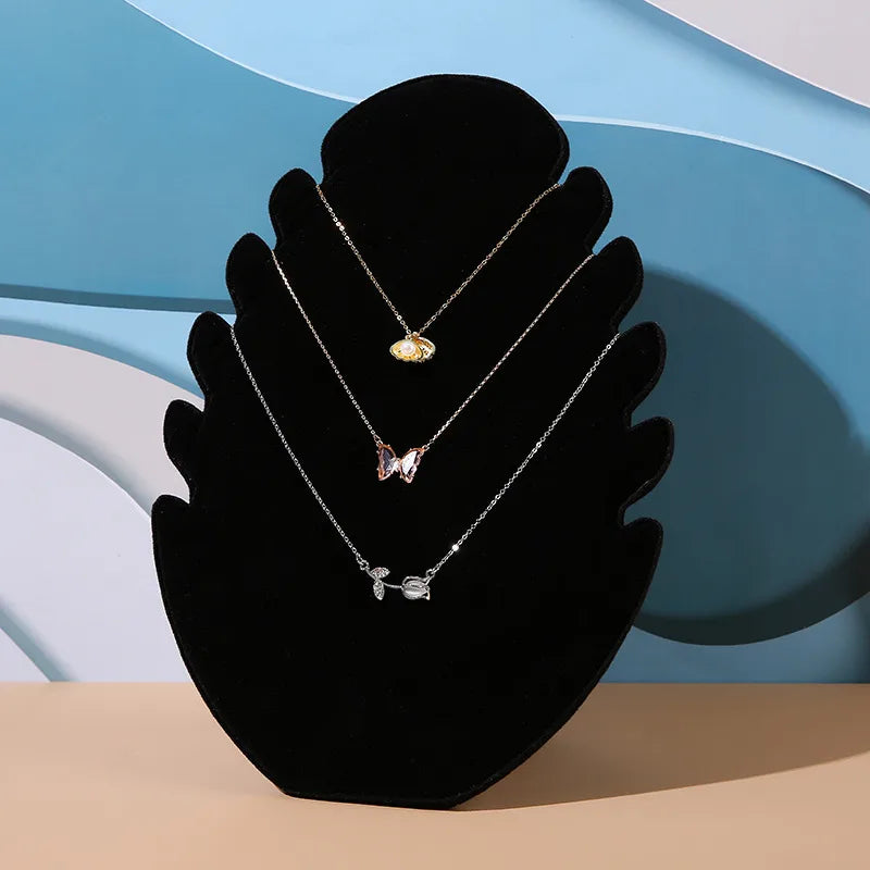 1 Piece Composite plate Flannel Basic Simple Style Flame Jewelry Display