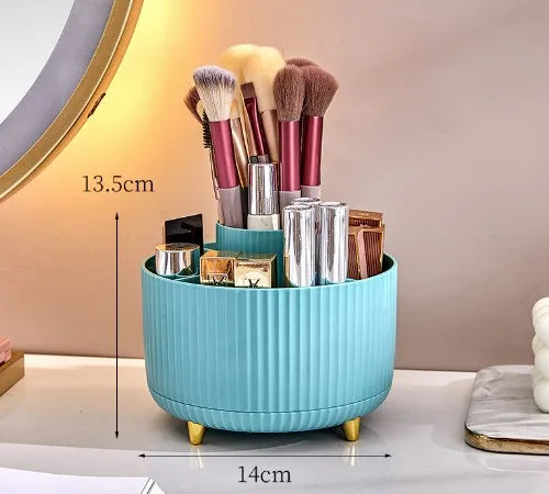 solid color simple portable dustproof makeup tools storage box
