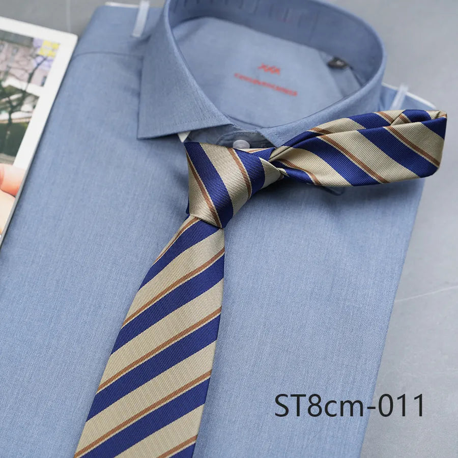 Casual Stripe Polyester Yarn Men's Tie