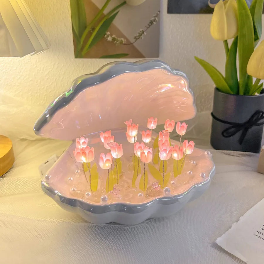 Simple Style Shell tulips ceramics Lighting Accessories