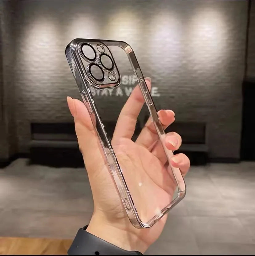 simple style transparent plastic   phone accessories