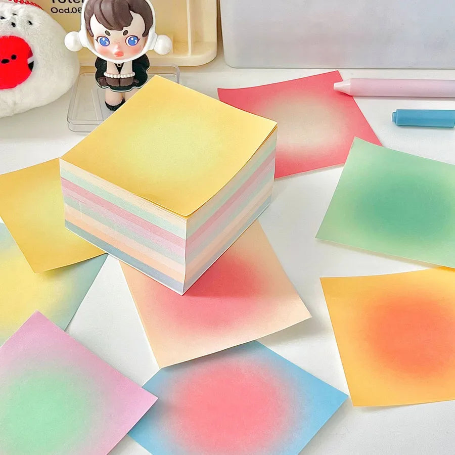 1 set cartoon school paper cute sticky note