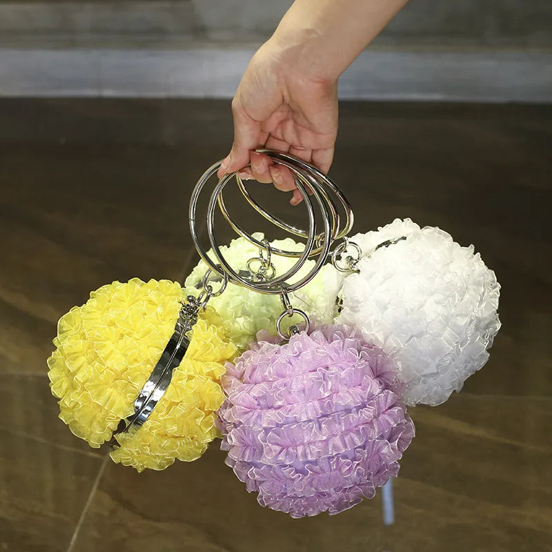 Elegant Classic Style Geometric Polyester Round Makeup Bags