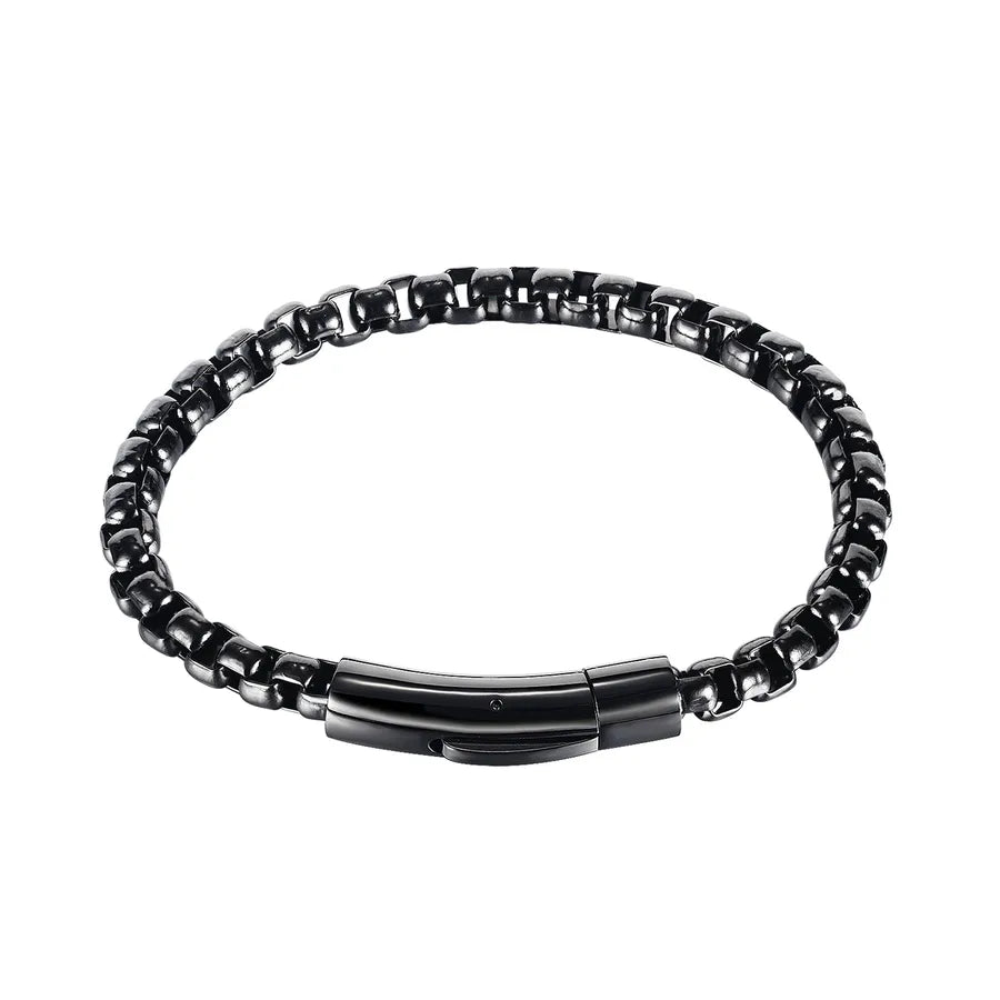 Original Design Solid Color 304 Stainless Steel Plating Men'S Bracelets