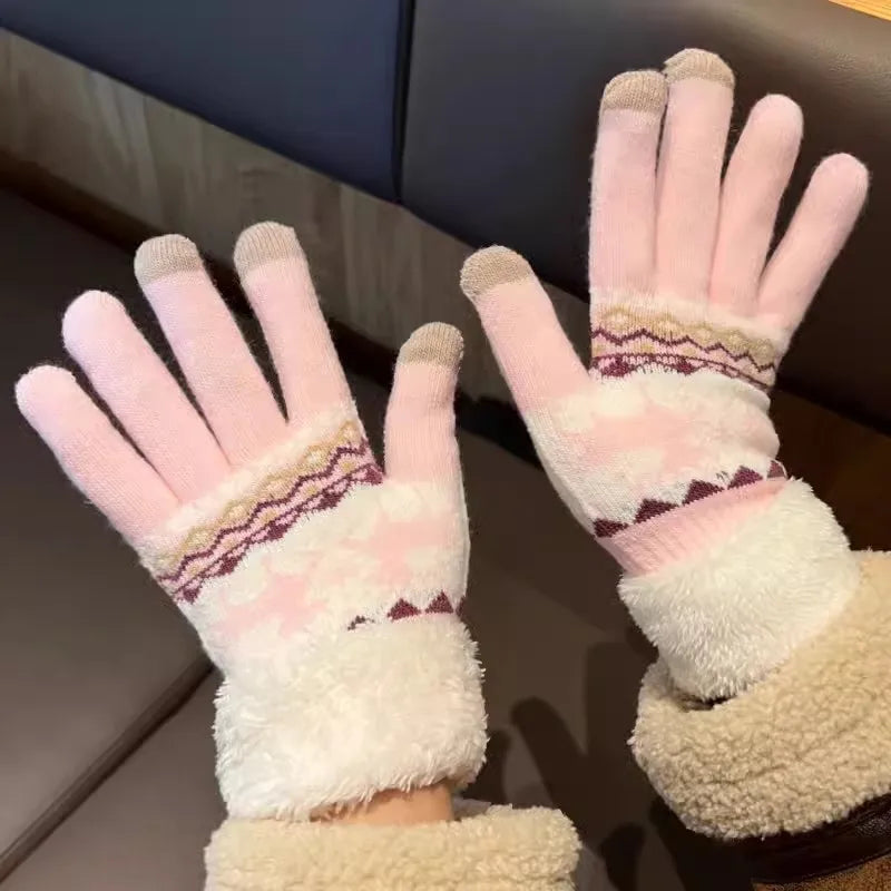 unisex simple style solid color gloves 1 set