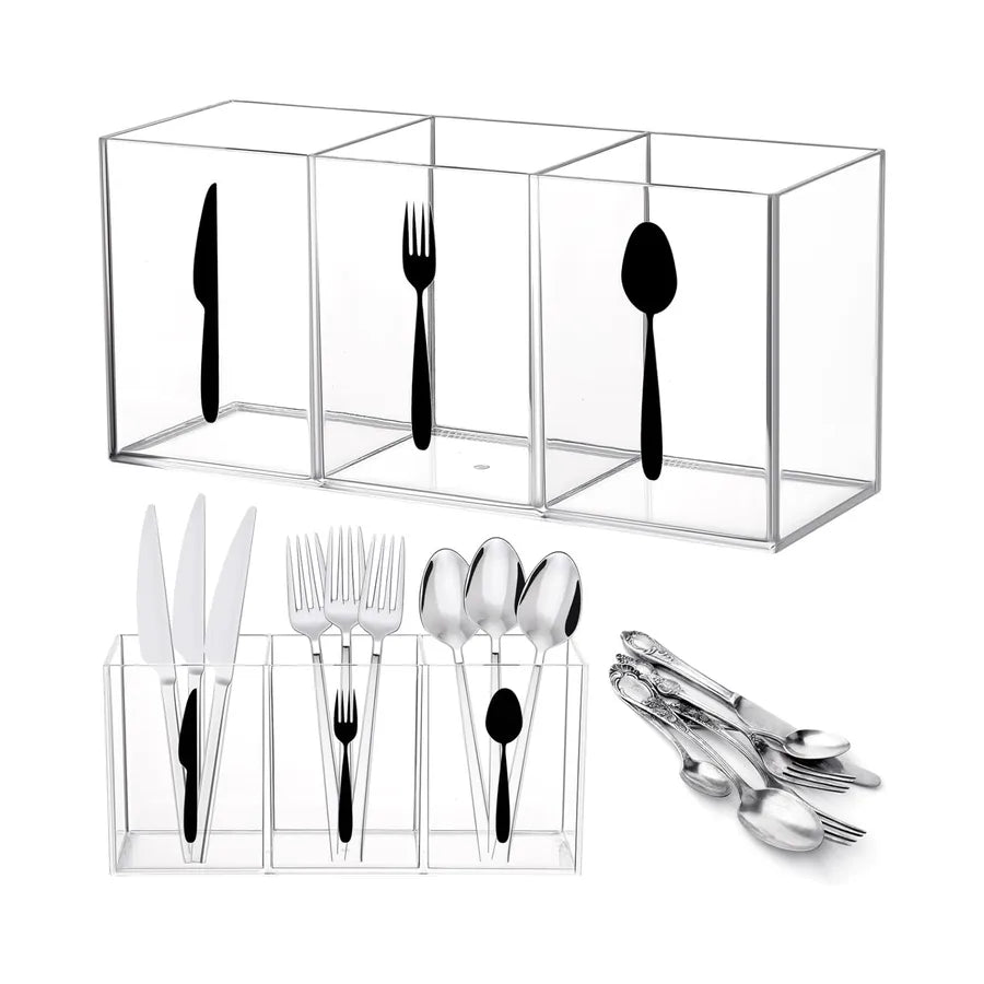 Casual Knife spoon Fork Arylic Storage Box