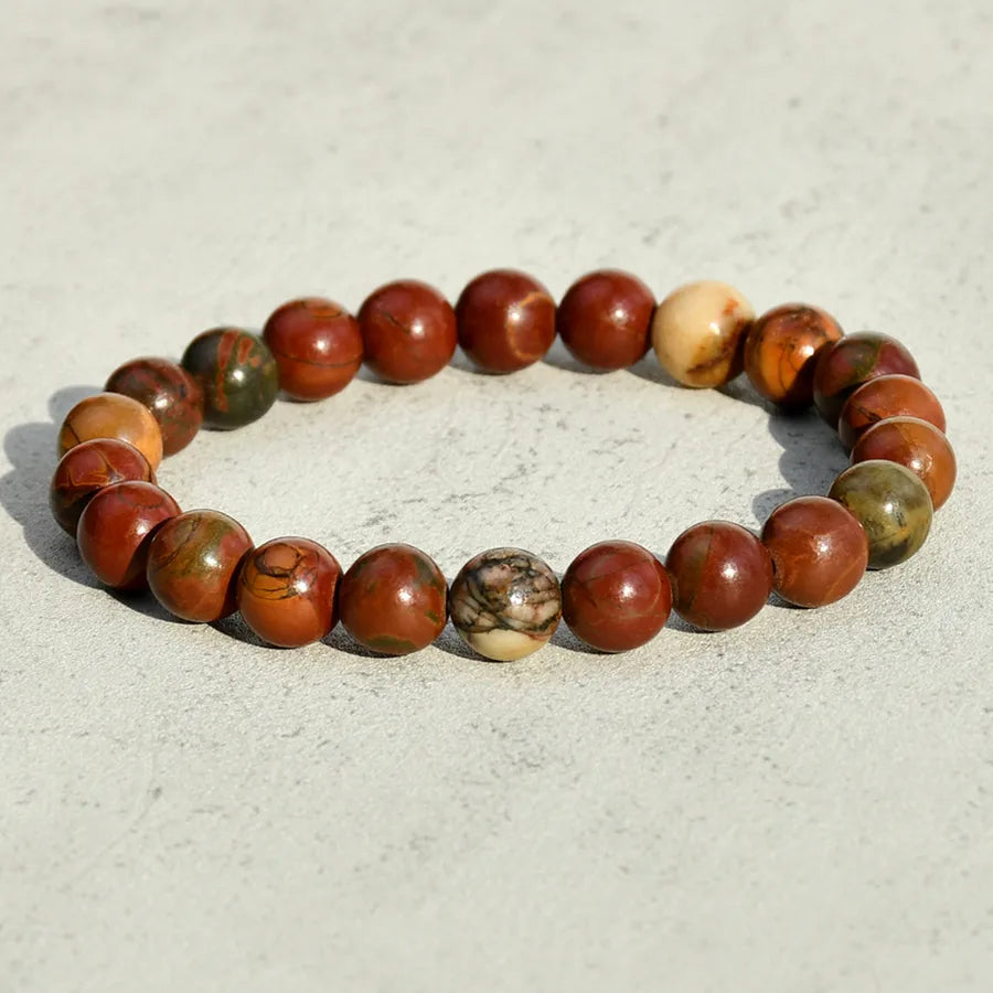 Elegant Geometric Solid Color natural stone Bracelets In Bulk